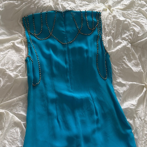 Antik Batik Sauvat Silk Beaded jeweled lose Dress - Picture 5 of 11